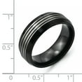 thumbnail image 4 of Titanium Black Ti 8mm Brushed & Polished Beveled Edge Band, 4 of 6