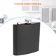 thumbnail image 3 of Batería de Cocina Frasco de cadera portátil de acero inoxidable para bebidas al aire libre con mini garrafa mate de 6 oz Tmvgtek Libre de BPA, 3 of 3