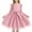 Pink, variant on Gytharion Kids Tutu Dresses for Little Girls 1-8 Years, Cute Ruffle Long Sleeve Bow Waist-Tie Princess Dress Summer Solid Casual A-Line Tulle Party Dress