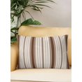 thumbnail image 2 of Outdoor Pillows Waterproof, Brown Striped Bedding Throw Pillows with Insert for Couch Sofa Bed, Modern Minimalist Stripes Farmhouse 12x20 Inch Pillowcases Decorative Camping Patio Pillow Set of 1, 2 of 8