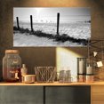 thumbnail image 1 of Landscape in Snow with Fence - Oversized Beach Canvas Artwork, 1 of 3
