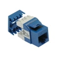thumbnail image 1 of ACCL Cat.5E RJ45 110 Type 180Â° Keystone Jack Blue, 5 Pack, 1 of 1