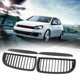 thumbnail image 3 of 4 piezas Kit de rejilla frontal de riñón de doble línea Suministros de coche Rejilla de radiador para BMW Serie 3 E90 E91 05-2008 Moldeado 51137120008 Soledad Rejillas de riñón delantero, 3 of 9