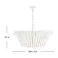 thumbnail image 5 of 47695TXP Hinkley Lighting Reina - 40W 8 LED Medium Tapered Chandelier-16 Inch Tall and 33.75 Inch Wide-Textured Plaster Finish, 5 of 11