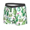 thumbnail image 2 of Fotbe Cactus Plants1 Men’s Total Support Pouch Boxer Briefs, X-Temp Cooling, Moisture-Wicking Underwear, Regular, Long-leg and Trunk-Large, 2 of 9