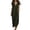 01-Army Green1266, variant on Women's Eyelet V Neck Maxi Dress Flare Sleeve Loose Fit Maxi Dresses Summer Beach Flow Long Sundress