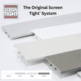 thumbnail image 3 of Screen Tight Porch Screening System Kit - Cap , Base, Rollerknife - 5 Pack - 3.5-in x 96-in - Brown, 3 of 8