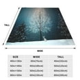 thumbnail image 5 of Bingfone Winter Rabbit Print Flannel Fleece Blanket Throw Blanket For Bed,Sofa,Couch,Travel,Camping(80"X60"), 5 of 9