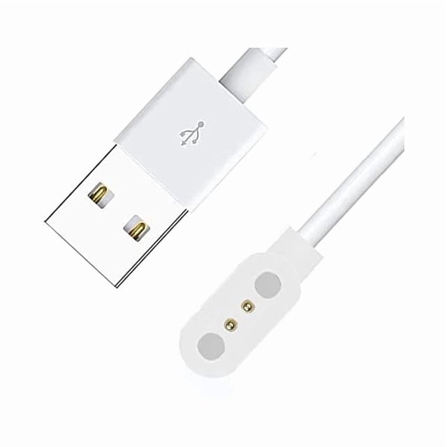 ccwmincc Compatible for Basznrty Smart Watch Charger, Magnetic USB Replacement Charging Cable Compatible with Basznrty S52 1.39 Inches Smart Watch (White)