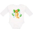 thumbnail image 3 of Inktastic Cute Orange and Green Axolotl Boys or Girls Long Sleeve Baby Bodysuit, 3 of 5