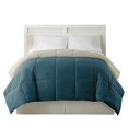 thumbnail image 2 of Benzara BM46025 Génois Grand Size Box Matelassé Réversible Couette&44; Bleu & Gris, 2 of 4
