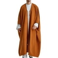 thumbnail image 1 of RXIRUCGD Men's Muslim Robe Arab Middle Robe Long Style Sleeve Long Shirt Fashion Casual Robe, Camel, Size : m, 1 of 9