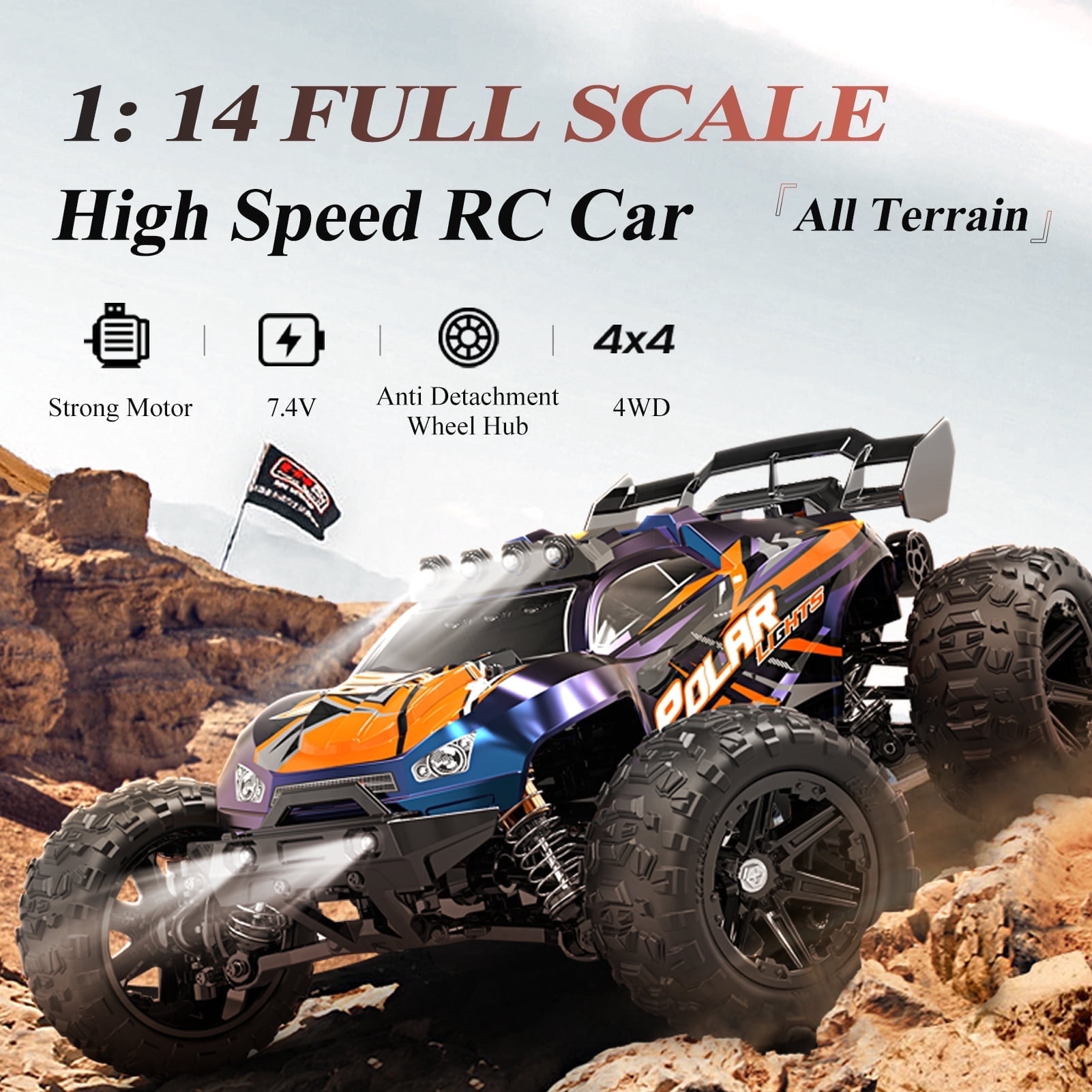 Test : voiture télécommandée RC Car 4x4 40 km/h, étanche et tout terrain Test : voiture télécommandée RC Car 4x4 40 km/h, étanche et tout terrain