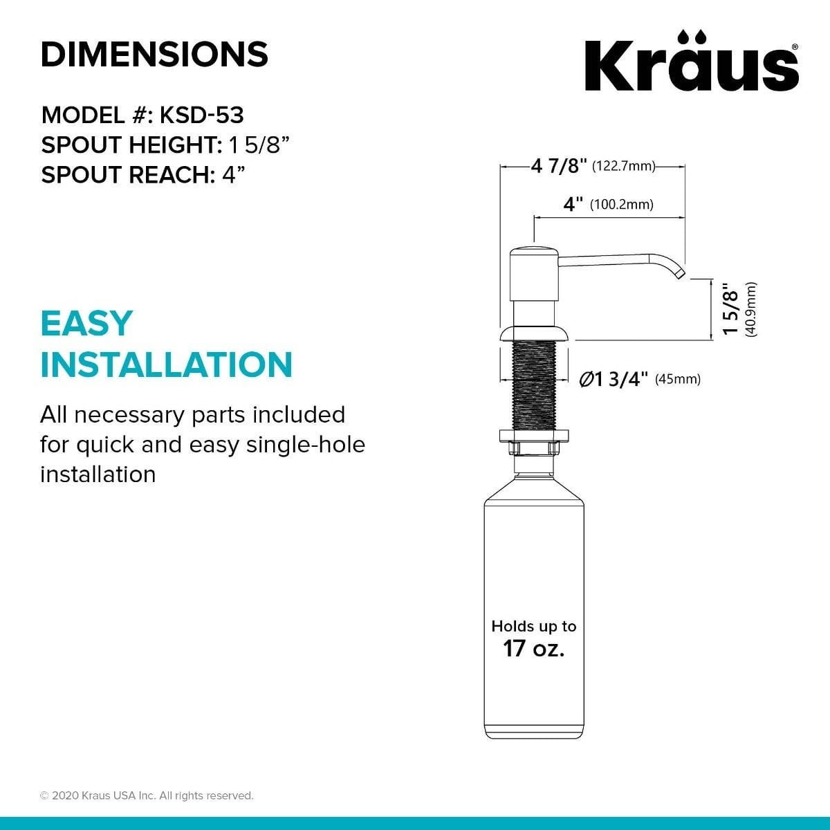Kraus  Kitchen Soap Dispenser