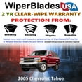 thumbnail image 2 of 2005 Chevrolet Tahoe Beam Wiper Blades Wipers w/2yr Warranty (Set of 3) w/Rear Wiper (WiperBladesUSA), 2 of 5