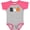 Heather and Hot Pink, variant on Inktastic Halloween Boo Cute Ghost and Pumpkin Boys or Girls Baby Bodysuit