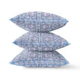 thumbnail image 2 of Geostar Wreath Palace Suede Zippered Pillow W Insert in Indigo Hot Pink 20 x 20, 2 of 4
