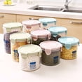 thumbnail image 2 of Bearachild Plástico Sellado Latas Cocina Caja Almacenaje Transparente Food Bote Keep Fresh Organizadores de utensilios de cocina azul L Bearachild HA0062-09B, 2 of 6