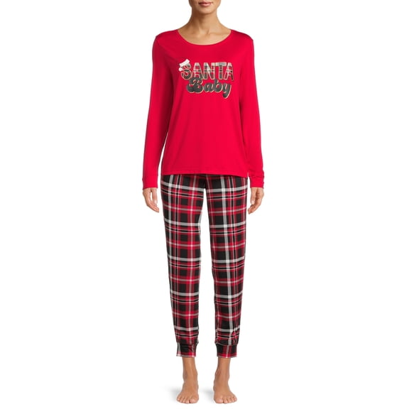 Secret Treasures Women's Knit Pajama Set