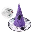 thumbnail image 2 of Lot de 8 Lumières de Chapeau de Sorcière Suspendues Télécommandées 8 Modes Guirlande Lumineuse à Piles pour Affichage Intérieur/extérieur Halloween Jardin, 2 of 2