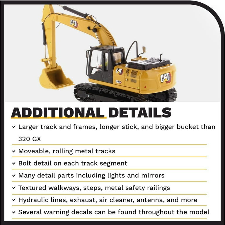 Diecast Masters 1:50 Caterpillar 323 GX Hydraulic Excavator Diecast Masters 1:50 Caterpillar 323 GX Hydraulic Excavator