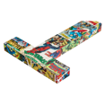 thumbnail image 3 of Marvel Superhero Retro Comics Wooden Letter 'T' with Hooks, 3 of 8