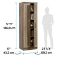 thumbnail image 5 of Sauder Homeplus Storage Cabine, Salt Oak Finish, 5 of 11