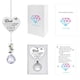 thumbnail image 4 of Adornos navideños, adornos navideños, regalos navideños, recuerdo navideño, regalo familiar, decoración colgante de cristal, ventana usada, decoración del hogar, atrapasueños de cristal, colgante, 4 of 9
