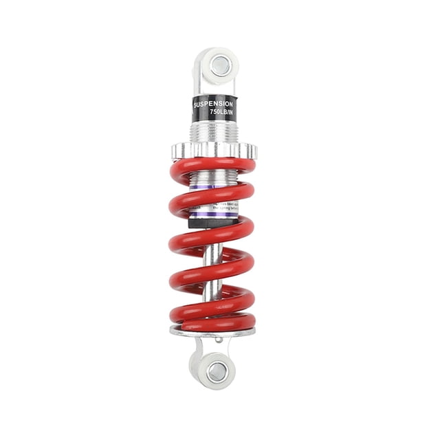 Miulika Amortisseur Arrière 150mm, Amortisseur de Remplacement Réparation Absorption des Chocs Suspension Ressort 750lbs pour Karts Go Rouge