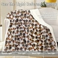 thumbnail image 6 of Cute Papillon Dog Fleece Throw Blanket Shepherd Dog Bed Blanket Plush Soft Blanket for Bed and Couch (Throw, 50 x 60 Inches), 6 of 6