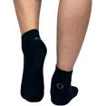 thumbnail image 4 of OTECKA Unisex Basic Quarter Socks with Moisture-Wicking - Cushion Comfort Quarter Socks, Blue - 3 Packs, Large-X-Large, 4 of 5