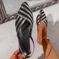 thumbnail image 2 of KEGIRLOM Women's Fashionable Casual Mesh Hollow-Out Pointed Toe Closed-Toe Colorful Sandals Shoes Black 9.5, 2 of 6