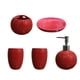 thumbnail image 1 of Ounissouiy Juego de baño de cerámica de cerámica, resistente y duradero, fácil de limpiar, hermoso dispensador de jabón para baño Juegos de accesorios de baño, 1 of 6