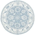 thumbnail image 5 of SAFAVIEH Micro-Loop Larry Floral Bordered Wool Area Rug, Blue/Ivory, 5' x 8', 5 of 10
