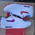 thumbnail image 3 of Mens Size 13 N I-K-E Air Max 1 PRM Valentines Day White Red Casual Shoes HV2303 100, 3 of 6