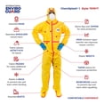 thumbnail image 3 of ChemSplash® 1, Chemical Splash Coverall with Hood & Boot, Elastic Wrist & Ankle, Taped Seams, Elastic Back, 3 of 3