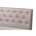 thumbnail image 5 of Baxton Studio Riordan Mid-Century Modern Grey Fabric Upholstered and Walnut Brown Finished Wood 2-Piece Dining Nook Banquette Set, 5 of 6