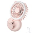 thumbnail image 3 of Ventilador de clip Ventilador de enfriamiento de mano recargable eléctrico Enfriador portátil ajustable para el hogar al aire libre, Rosa Inevent HA004680-01B, 3 of 6