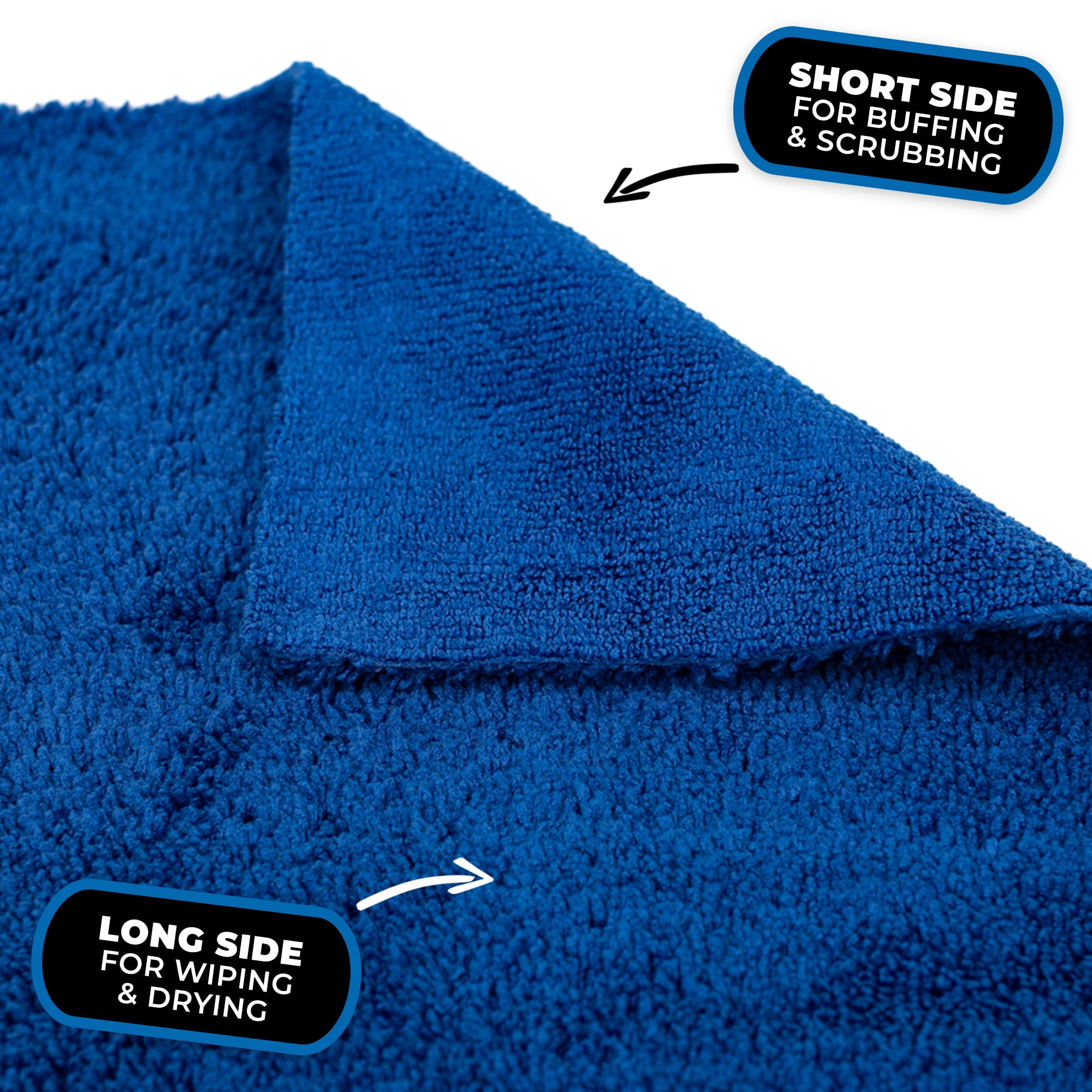 The Rag Company - Creature Edgeless - 420gsm, 16in x 16in, Royal Blue (10 Pack)