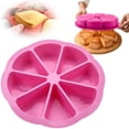 thumbnail image 2 of Clearance Under $3.86! 1PC Silicone Cake Mold, 8-Cavity Triangular Baking Pan - Non-Stick, Heat-Resistant for Cornbread, Scone (Pink, One Size), 2 of 5
