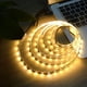 thumbnail image 5 of Iluminación de estantes alimentada por USB para televisores, tira de retroiluminación LED para TV de 2 m, blanco cálido y bajo voltaje de 5 V, 5 of 7