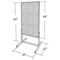 thumbnail image 4 of 80 Pocket, Two-Sided 24"W x 48"H Pegboard Brochure Floor Display Kit, 4 of 5