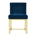 thumbnail image 2 of TOV Furniture Haute Navy Velvet Dining Chair with Gold Base, 2 of 6