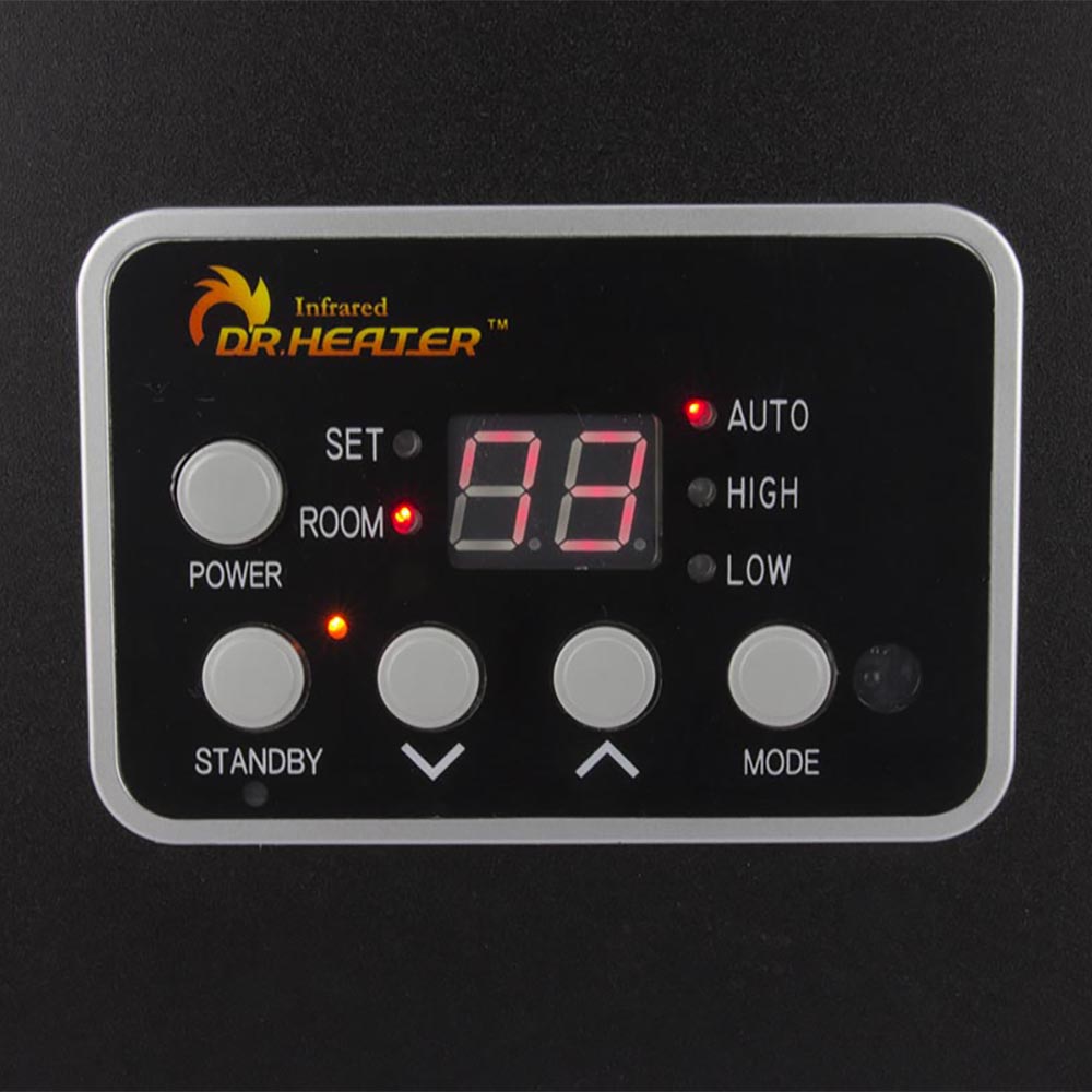 Dr. Infrared Heater DR-968 1500 Watt Portable Electric Space Heater  (Quartz+PTC) - Walmart.com