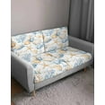 thumbnail image 3 of Coastal Ocean Sofa Couch Cushion Covers Washable, Removable Stretchable Sectional Couch Covers,Blue Coral Starfish Shell Beach Painting Slipcovers for L & T Shape Sofa Furniture Protector S Size 1 pc, 3 of 7