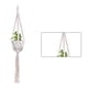 thumbnail image 1 of Advancent Cestas colgantes 100 hechas a mano, soporte para plantas, macramé, colgador de plantas, maceta para colgar en la pared interior, soporte para Jardín y Patio No.25 Advancent HA001777-25, 1 of 1