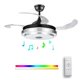 thumbnail image 2 of Lámpara Ventilador Techo Led Aspa Retráctil Bocina Bt - S002 Techno-Shine LCF28WC1N, 2 of 4
