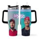 thumbnail image 2 of Inenarrable Vaso aislado de acero inoxidable con asa, diseño temático, regalo para familia, amigos y fans; incluye pajita y encaja en el portavasos estándar, 40 oz, 2 of 6