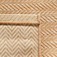 thumbnail image 5 of SAFAVIEH Courtyard Blazhe Chevron Indoor/Outdoor Area Rug, Natural/Cream, 10' x 14', 5 of 6