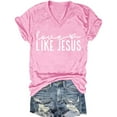 thumbnail image 1 of Shorts for Women Solid Color V-Neck Bottom Lining Outer Short Sleeved Top Short for Women, 1 of 4